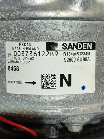 COMPRESSORE A/C NISSAN Qashqai Serie (J12) 003736122B9 926006UB0A HR13 hybrid 1332 (21) - Foto 3
