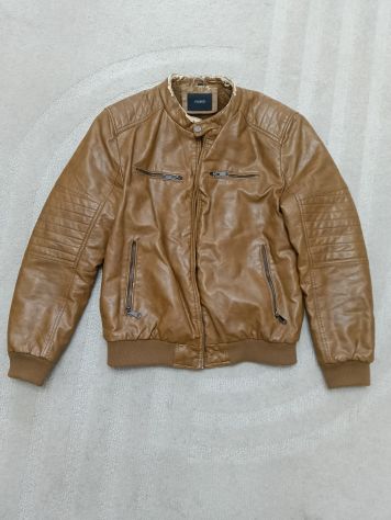Giacca ecopelle uomo vissuta