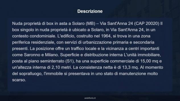 Immobile in asta di 15 m² in vendita a Solaro - Foto 7