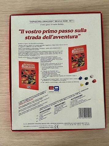 Dungeons&Dragons "Regola Base Set 1" (Editrice Giochi) - Foto 8