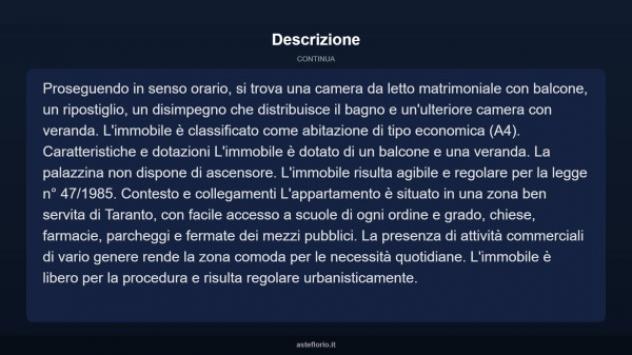 Immobile in asta di 60 m² in vendita a Taranto - Foto 5