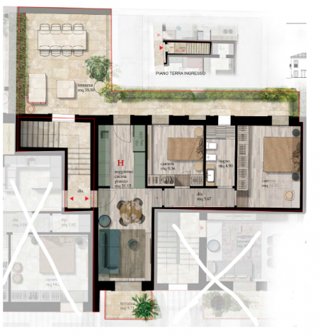 Appartamento in vendita a Cascina 67 mq Rif: 1225476