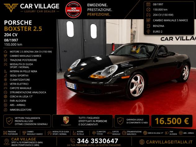 Porsche Boxster 2.5i 24V cat