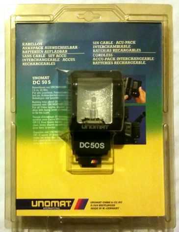 Unomat international DC50S accu video lampada halogena 6V/50W x cinepresa nuovo - Foto 2