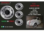Cerchi mm 4,5x 12 et25 4x190 fiat 500 l f r