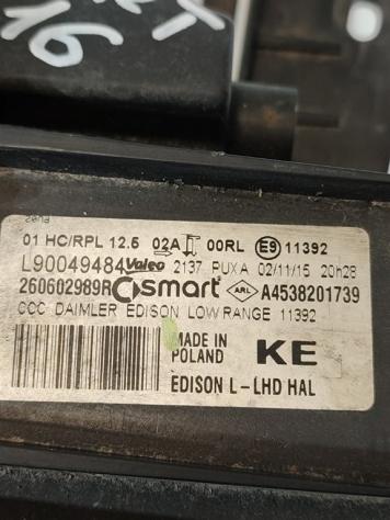FARO ANTERIORE SINISTRO SMART Forfour 453 A4538201739 H4D (14) - Foto 3