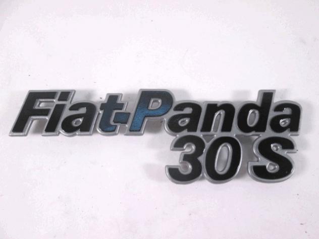 12928 FREGIO LOGO STEMMA SCRITTA "FIAT PANDA 30 S" COFANO PORTELLO POSTERIORE BAULE FIAT PANDA 30 S RICAMBIO NUOVO