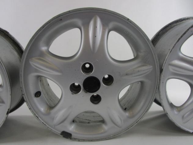 SET 4 CERCHI IN LEGA DA 15 POLLICI LANCIA MUSA 1.4 G 57KW 5M 5P (2010) RICAMBIO USATO STRISCIATI (VEDI FOTO) 6JX15H2 ET49 - Foto 4