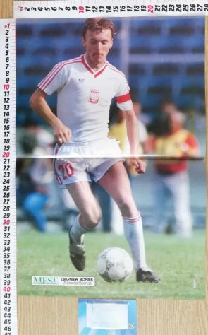 Poster Boniek + Junior e Socrates (con le maglie di Polonia e Brasile)