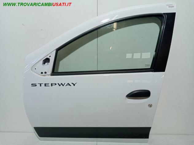 PORTA ANT. SX BIANCO CON AL / SE  999-U1560762 Carrozzeria  Lamierati esterni  Porte  Porta ant. sx. DACIA - SANDERO - 2013  2016, DACIA - SANDERO II