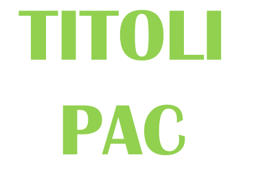 TITOLI PAC