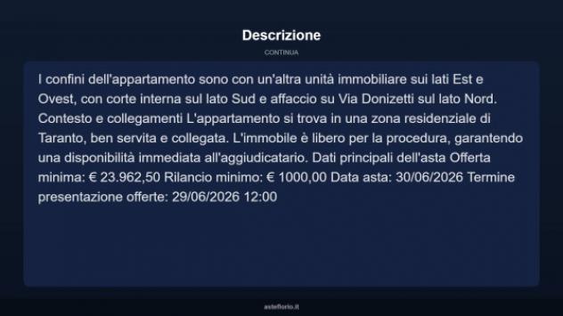 Immobile in asta di 90 m² in vendita a Taranto - Foto 4