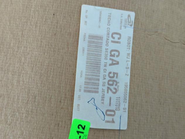 1P1867501ADZ86 RIVESTIMENTO TETTO CIELO SEAT LEON FR 2.0 D 125KW 6M 5P (2011) RICAMBIO USATO - Foto 8
