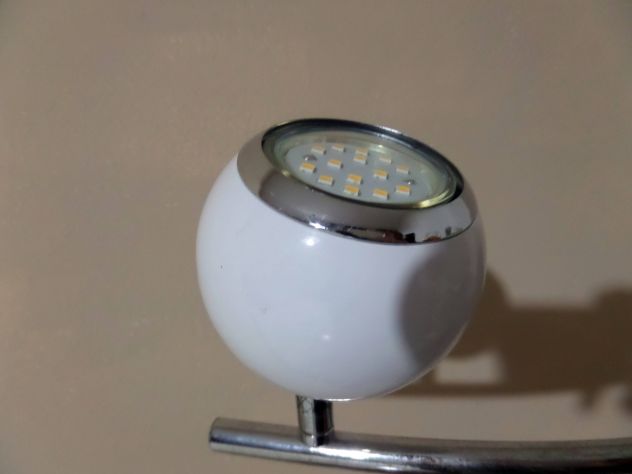 Lampada da soffitto / Parete ( moderna ) 4 faretti a sfera orientabili Usata - Foto 7
