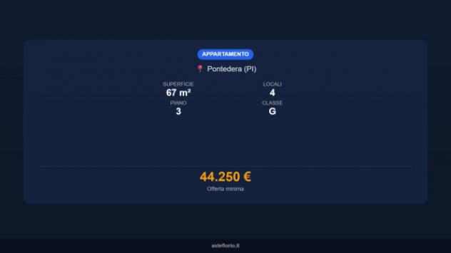 Immobile in asta di 67 m² in vendita a Pontedera - Foto 15