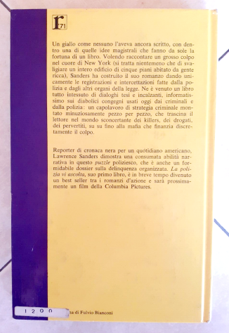 La polizia vi ascolta di Lawrence Sanders 1°Ed: Garzanti, 1971 ottimo - Foto 3