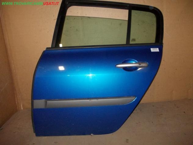 PORTA POST.S. AZZURRA CON ALZACR. RENAULT MEGANE (C84/B84) 3p / 5p  Carrozzeria  Lamierati esterni  Porte  Porta post. sx. RENAULT - MEGANE 3p / 5p -