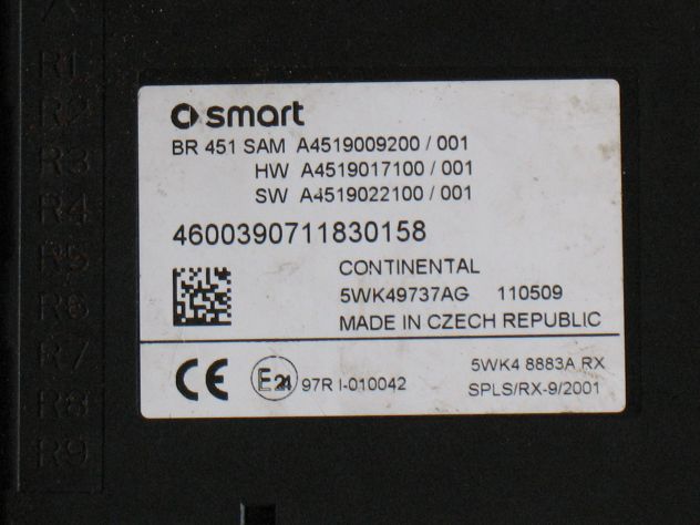 A4519009200 SAM SMART 451 A4519009200001 A4519017100 001 5WK4973AG 5WK4973A - Foto 2