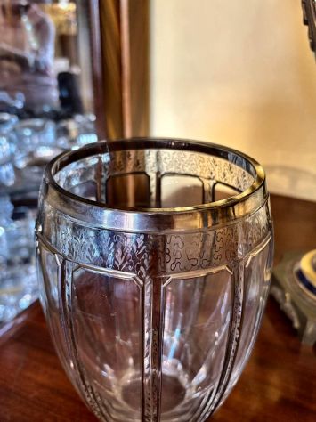 Vaso in cristallo molato Art Déco prima metà del 900 - Foto 4