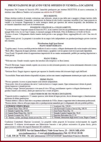 ALBERGO di 5 vani e di 3000 mq (SINISCOLA - Siniscola) rif. L107 - Foto 3