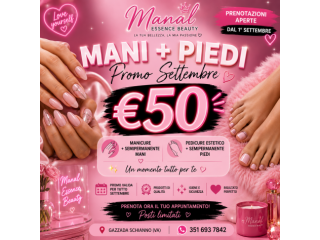 Massaggi - benessere Varese - 💅 MANI + PIEDI CON PEDICURE A 50€ | PROMO SETTEMBRE | GAZZADA SCHIANNO Tel:3516937842