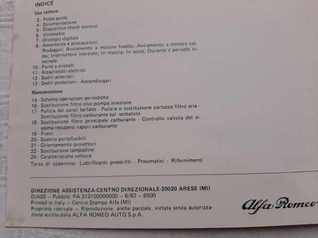 ALFA ROMEO ALFETTA QUADRIFOGLIO ANNO 1982 ORIGINALE - Foto 4