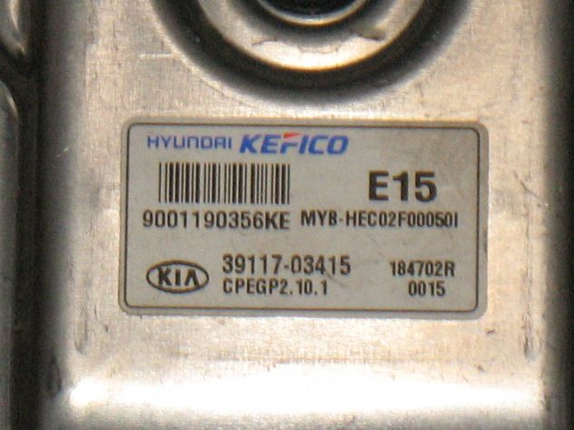 39117-03415 KIT ECU KIA HYUNDAI KEFICO 3911703415 CPEGP2.10.1 9001190356KE - Foto 2