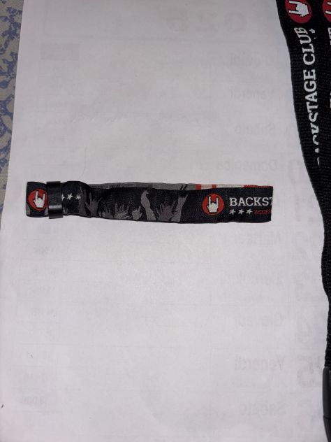 PORTA BADGE/PORTA CHIAVI E BADGE E BRACCIALETTO NUOVI UNISEX BACKSTAGE E.M.P. CL - Foto 4