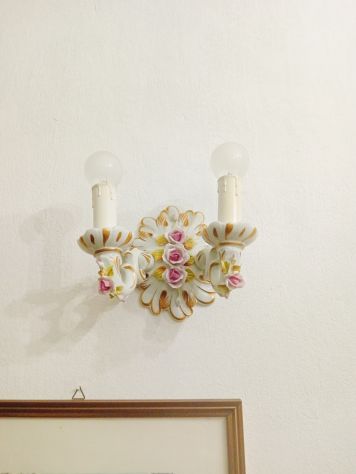 Lampadario in ceramica Capodimonte - Foto 2