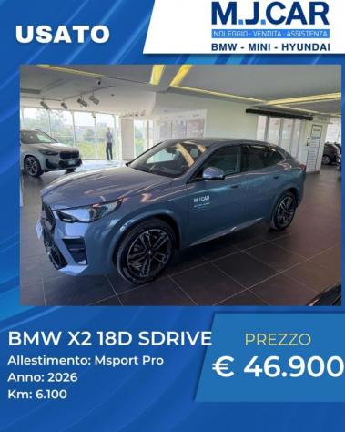 BMW X2 sDrive 18d Msport Pro rif. 24158977