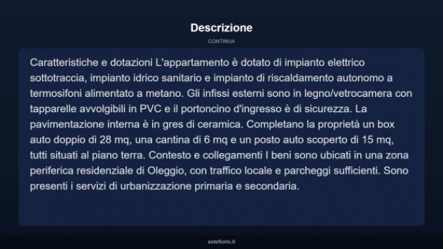 Immobile in asta di 76 m², box auto doppio in vendita a Oleggio - Foto 8
