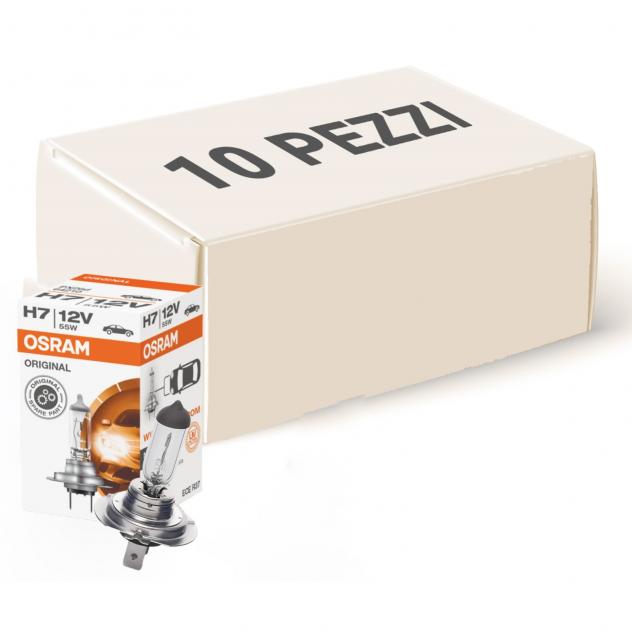 10 Lampadine Osram Original Line H7 64210CLC