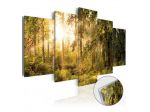 Quadro Con Vetro Acrilico Foresta Magica Cm.100x50 E 200x100
