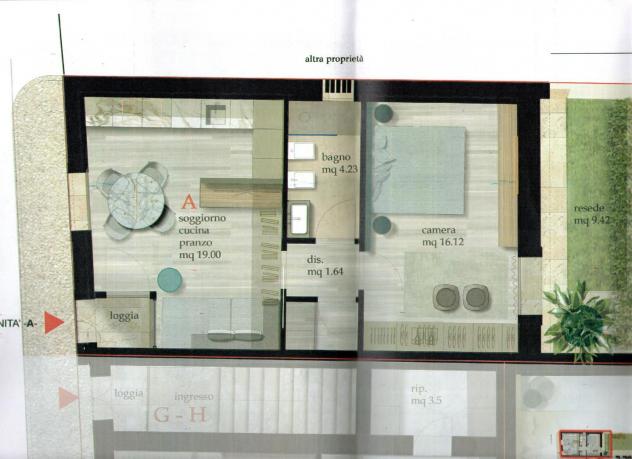 Appartamento in vendita a Cascina 46 mq Rif: 1269176