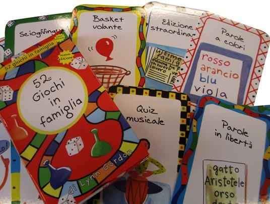 52 giochi in famiglia carte di Lynn Gordon Ed.Magazzini Salani, 2016 nuovo - Foto 4