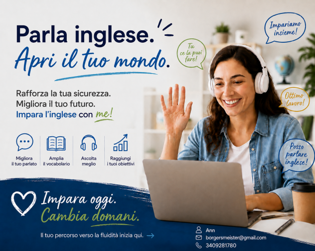 Lezioni di inglese online e in presenza