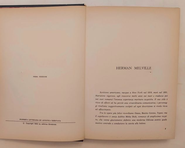 Moby Dick di Hermann Melville 1°Ed.Girotondo Varese, 1966 - Foto 6