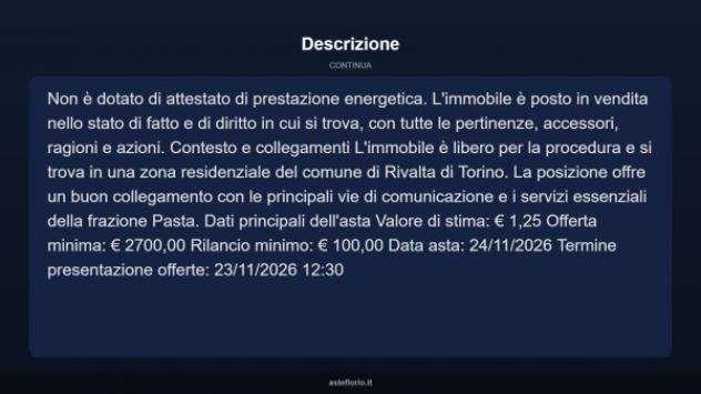 Immobile in asta di 4 m² in vendita a Rivalta di Torino - Foto 6