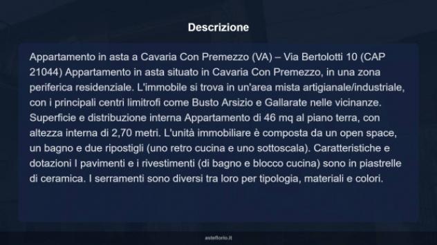 Immobile in asta di 46 m² in vendita a Cavaria con Premezzo - Foto 12