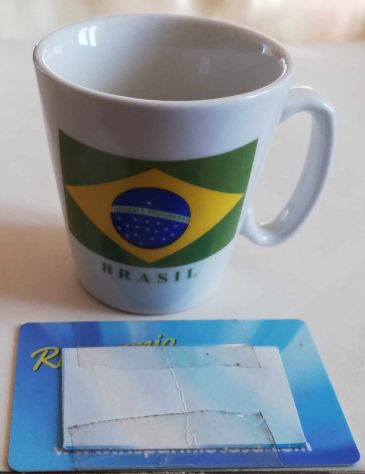Tazzina con bandiera e scritta BRASIL (coffee cup)
