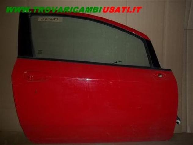 PORTA D. ROSSA FIAT PUNTO No alz. No serr. (1 Sgn)  Carrozzeria  Lamierati esterni  Porte  Porta ant. dx. ABARTH - GRANDE PUNTO - 01-09-2007 - 01-12-2