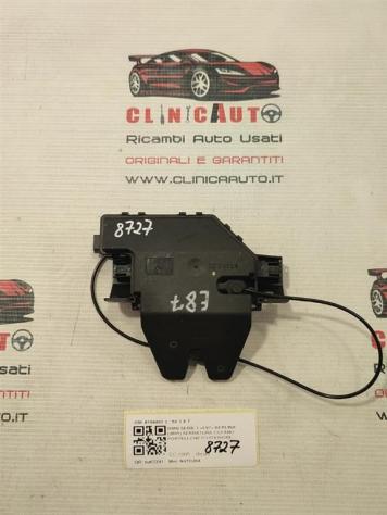 SERRATURA COFANO POSTERIORE BMW Serie 1 Serie (E87) 8196401 (0407) - Foto 2
