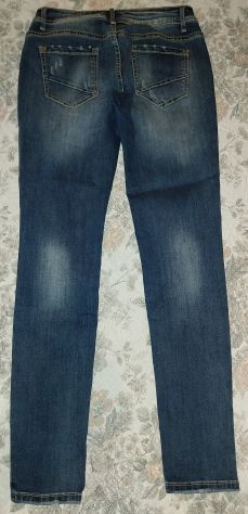 Jeans LuxuryQ da donna in denim blu. Taglia M. - Foto 4