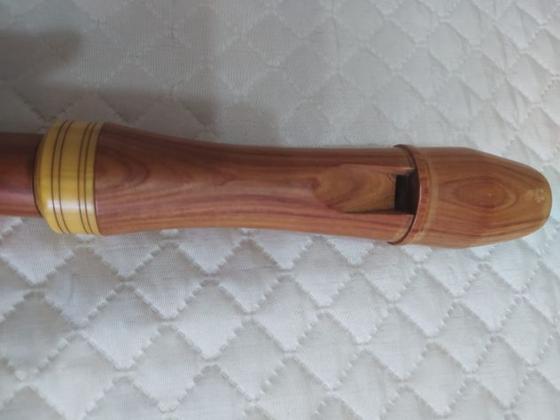 Antico flauto dolce contralto o tenore raro in legno marchio Barenreiter - Foto 9