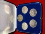 1980 URSS RUSSIA 1 Rouble Astuccio 5 Coin FDC