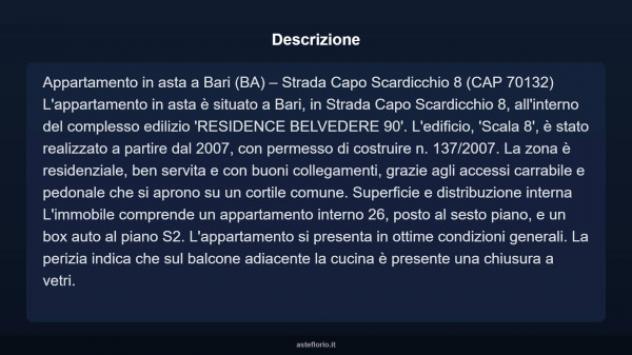 Immobile in asta di 90 m², box auto in vendita a Bari - Foto 16