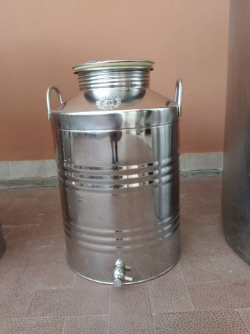N.4 SERBATOI DI ACCIAIO INOX DI DIVERSE DIMENSIONI - Foto 2