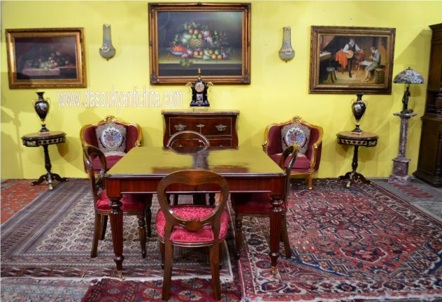 Tavolo da pranzo in mogano stile inglese allungabile fino a 326 cm - Foto 4