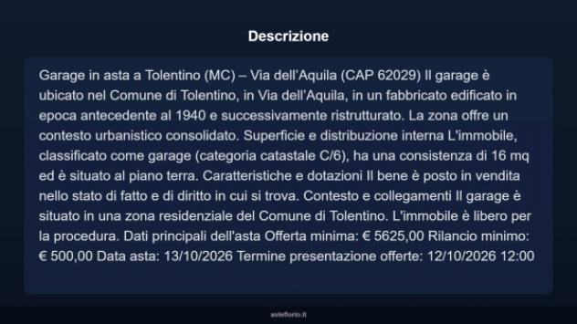 Immobile in asta di 16 m² in vendita a Tolentino - Foto 4