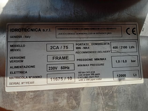 distillatore d'acqua a doppio letto per acqua industriale - Foto 2